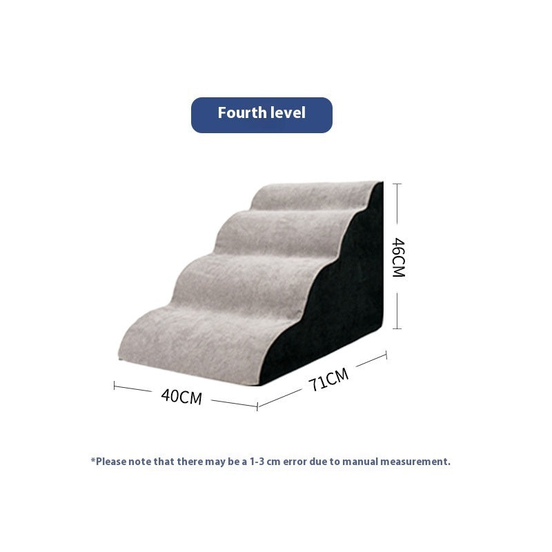 HKM-3761085 Pet Stairs with Multiple Levels and Slope Options for Small Dogs