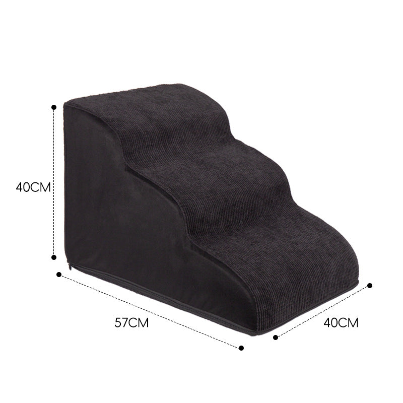 HKM-3761085 Pet Stairs with Multiple Levels and Slope Options for Small Dogs