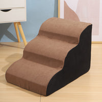 HKM-3761085 Pet Stairs with Multiple Levels and Slope Options for Small Dogs
