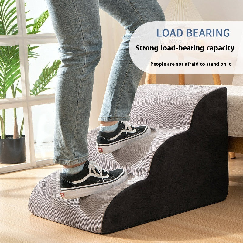 HKM-3761085 Pet Stairs with Multiple Levels and Slope Options for Small Dogs