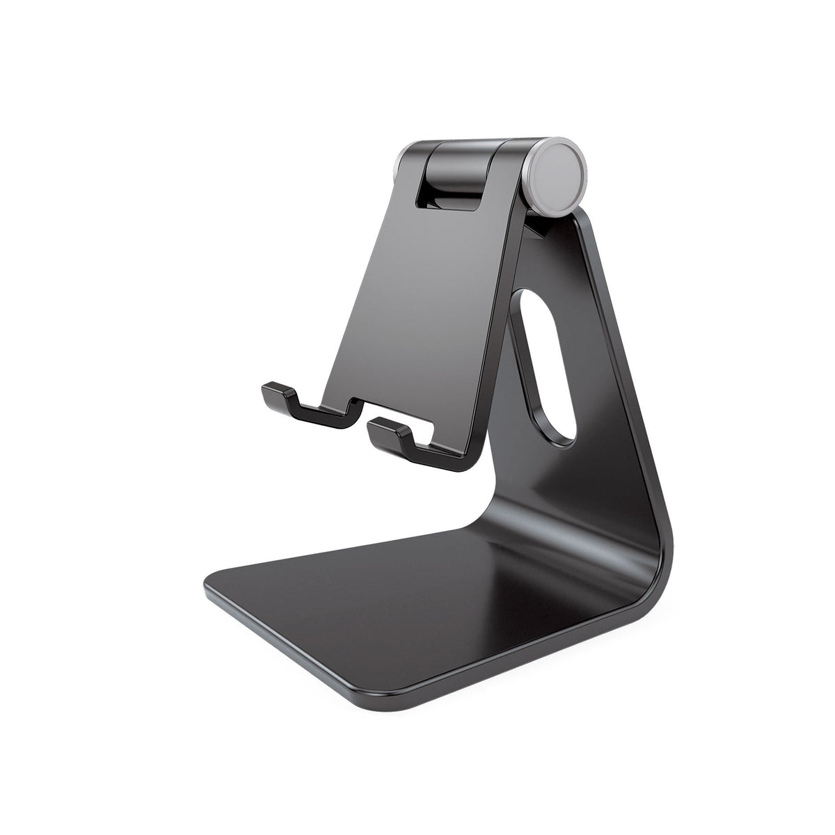 HKM-376275 Adjustable Folding Mobile Phone Holder for Desktop - Black, White, Pink, Blue Options