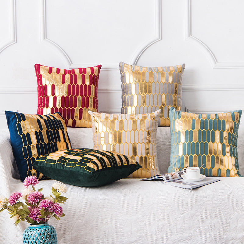 HKM-376275 Dutch Velvet Flannel Pillowcase - Light Luxury Cushion Cover, 45x45cm, Multiple Colors Available