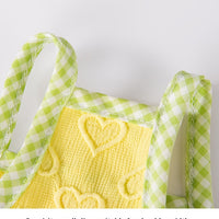 HKM-3763389 Bow Suspenders Vest for Small Dogs - Elastic Casual Pet Clothing in Bundy Blue, A & L Pink, Rock Yellow