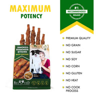 HKM-3763645 Natural Chicken-Wrapped Rawhide Chews for Dogs - Grain-Free, Healthy Treats for Dental Care and Training