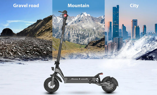 HKM-376403 YUME Swift 250W Electric Scooter with 10 Inch Wide Wheels, Foldable Design, 37-Mile Range, Smart Sensor Features