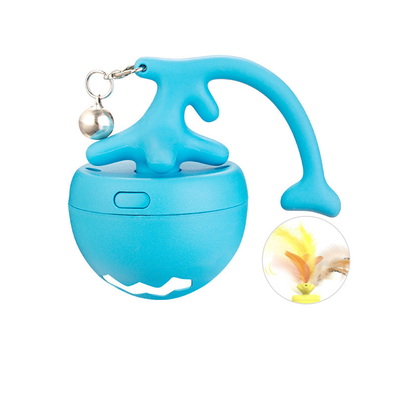 HKM-3765053 Electric USB Cat Teasing Ball with Fish Bone Design for Fun and Relaxation