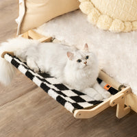 HKM-3765181 Cat Hanging Bed and Climbing Frame - Wooden Pet Bed in Multiple Colors