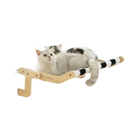 HKM-3765181 Cat Hanging Bed and Climbing Frame - Wooden Pet Bed in Multiple Colors