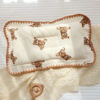 HKM-376531 Universal Cotton Styling Pillow - Cute Bear, Grapefruit & Tiger Designs - Breathable & Chic