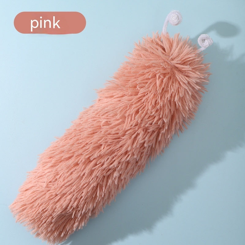 HKM-3766205 Plush Caterpillar Cat Toy for Stress Relief, Bite-Resistant, 36cm in Rubber Pink, Beige, Grass, Cement Gray, Noble Purple