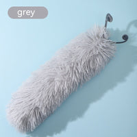 HKM-3766205 Plush Caterpillar Cat Toy for Stress Relief, Bite-Resistant, 36cm in Rubber Pink, Beige, Grass, Cement Gray, Noble Purple