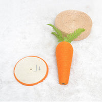 HKM-3766845 Two-Color Sisal Radish Pet Toy - Cotton Rope, Medium & Large Sizes Available