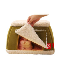 HKM-3767613 Winter Thermal Cat House with Electric Heating Pad for Small Dogs and Kittens