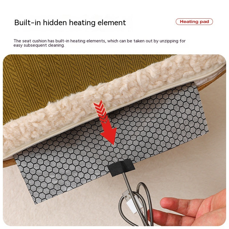 HKM-3767613 Winter Thermal Cat House with Electric Heating Pad for Small Dogs and Kittens
