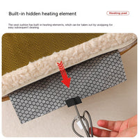 HKM-3767613 Winter Thermal Cat House with Electric Heating Pad for Small Dogs and Kittens