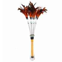 HKM-3768381 Colorful Feather Cat Stick with Spring Design and Beads for Engaging Playtime