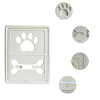 HKM-3769021 Dual-Direction Pet Screen Door with Magnetic Closure – White, Brown, Black Options