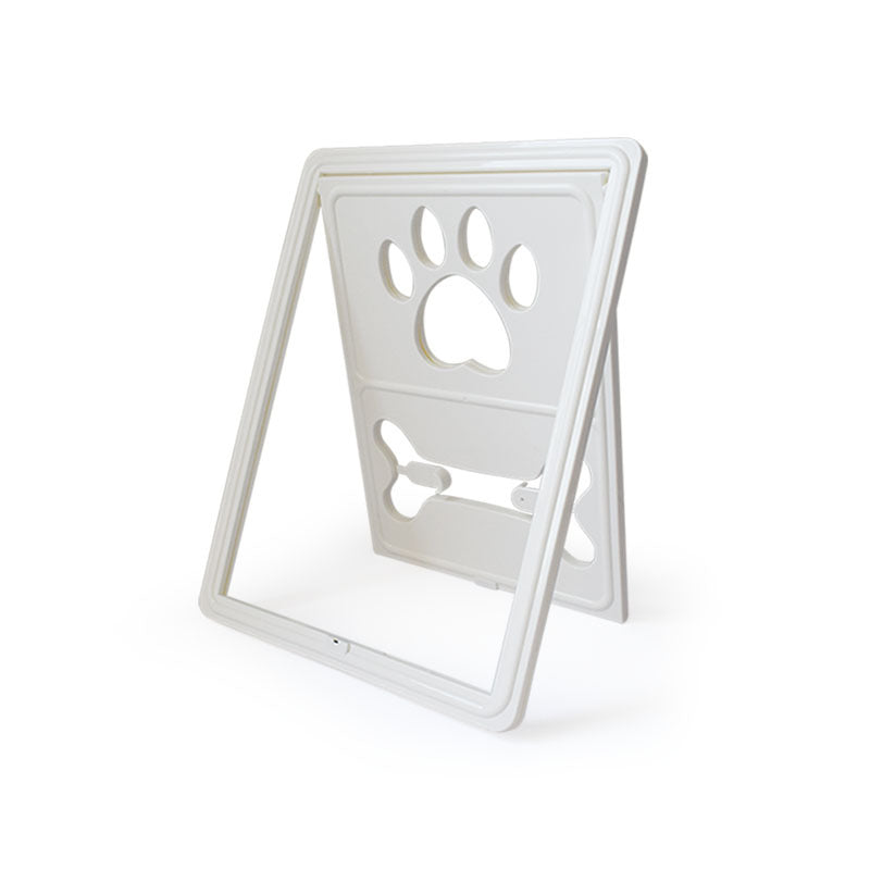 HKM-3769021 Dual-Direction Pet Screen Door with Magnetic Closure – White, Brown, Black Options