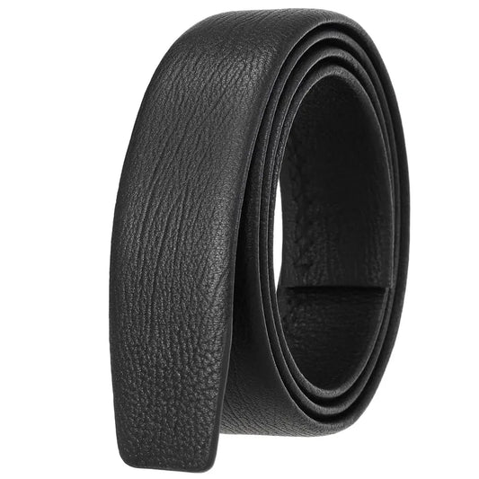 HKM-376915 Men's Genuine Leather Automatic Buckle Belt - Model LY35-3855 in Black