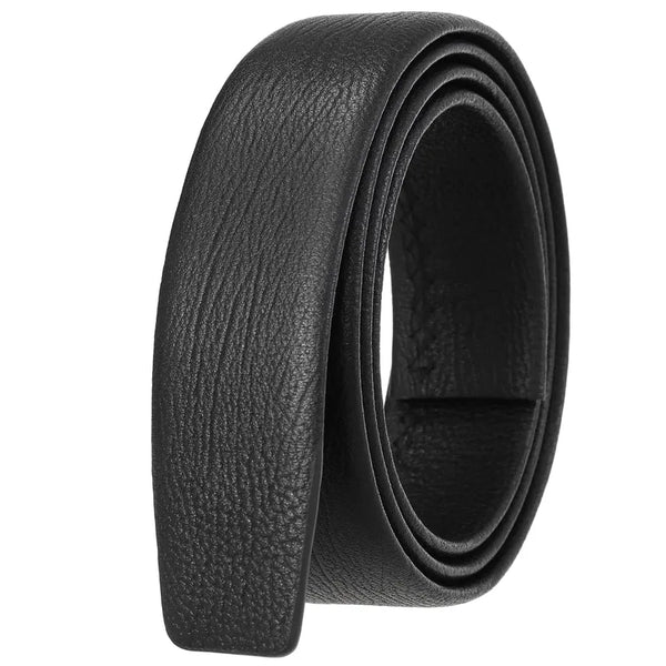 HKM-376915 Men's Genuine Leather Automatic Buckle Belt - Model LY35-3855 in Black