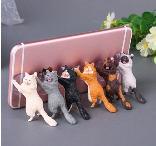HKM-3770941 WAC BOX 3: Complete Pet Care Set with Blue Rabbit Toy, Fish-Shaped Toy, Stainless Steel Spoon, Pet Cover, Phone Holder, and Brush Glove