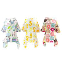 HKM-3771709 Dog Biker Striped Pajamas - Cotton Comfy Sleepwear for Small to Extra-Large Dogs