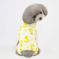 HKM-3771709 Dog Biker Striped Pajamas - Cotton Comfy Sleepwear for Small to Extra-Large Dogs