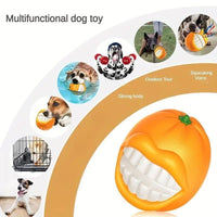 HKM-3771965 Interactive Sound-Activated Dog Toothbrush Ball Toy for Dental Care and Playtime