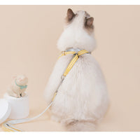 HKM-3773117 Adjustable Dog Collar and Leash Set - Fruit Print Design for Small to Medium Dogs