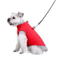 HKM-3774397 Pet Fleece Zipper Vest Sweater in Blue, Red, Pink, and Cyan - Sizes S to XL