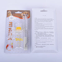 HKM-3775165 Pet Water Bottle Set with Rubber Nipple - 60ml Non-Toxic Plastic