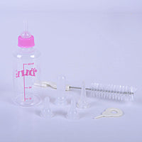 HKM-3775165 Pet Water Bottle Set with Rubber Nipple - 60ml Non-Toxic Plastic