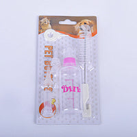 HKM-3775165 Pet Water Bottle Set with Rubber Nipple - 60ml Non-Toxic Plastic