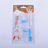 HKM-3775165 Pet Water Bottle Set with Rubber Nipple - 60ml Non-Toxic Plastic