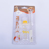 HKM-3775165 Pet Water Bottle Set with Rubber Nipple - 60ml Non-Toxic Plastic