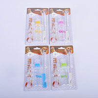 HKM-3775165 Pet Water Bottle Set with Rubber Nipple - 60ml Non-Toxic Plastic