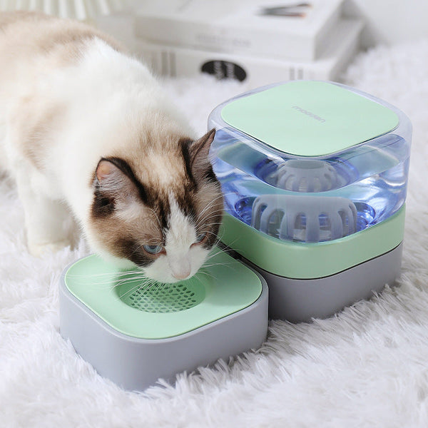 HKM-3775293 Removable and Washable Automatic Pet Feeder with Non-Slip Bowl and Water Feeder