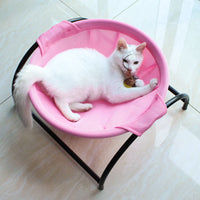 HKM-3776573 Free-Standing Cat Hammock Bed with Detachable Design, Excellent Breathability, Easy Assembly, Machine Washable