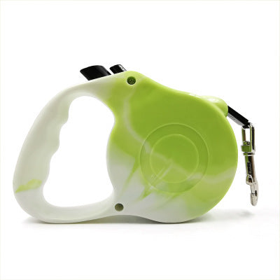 HKM-3778877 Retractable Dog Leash with Bone Print Design - Plastic & Nylon, 3M and 5M Length Options
