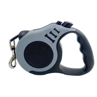 HKM-3778877 Retractable Dog Leash with Bone Print Design - Plastic & Nylon, 3M and 5M Length Options