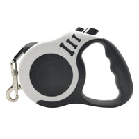HKM-3778877 Retractable Dog Leash with Bone Print Design - Plastic & Nylon, 3M and 5M Length Options
