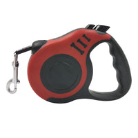 HKM-3778877 Retractable Dog Leash with Bone Print Design - Plastic & Nylon, 3M and 5M Length Options