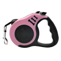 HKM-3778877 Retractable Dog Leash with Bone Print Design - Plastic & Nylon, 3M and 5M Length Options