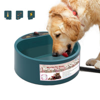 HKM-3779261 Automatic Smart Heating Bowl for Pets - Insulated Design, Available in Army Green, White, and Blue