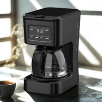 HKM-377939 Programmable 5-Cup Coffee Machine with Ground Coffee and Clear Water Level Indicator