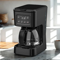 HKM-377939 Programmable 5-Cup Coffee Machine with Ground Coffee and Clear Water Level Indicator