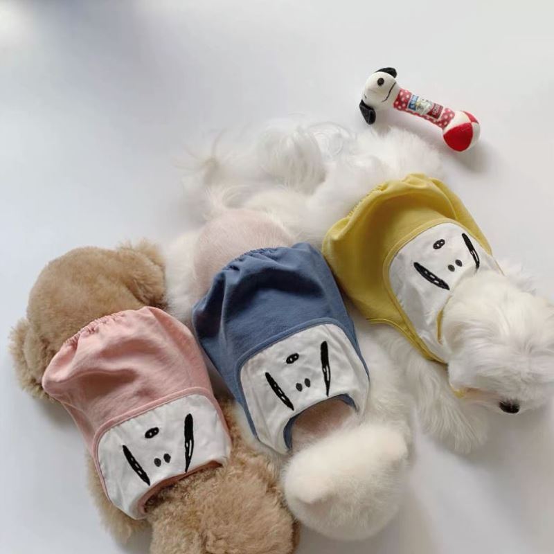 HKM-3779645 Sailor Style Spring and Autumn Dog Clothes in Blue, Pink, and Yellow