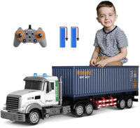 HKM-378003 Remote Control 1:12 Scale Semi Truck with Lights and Music - 9 Channels, Ready-to-Go