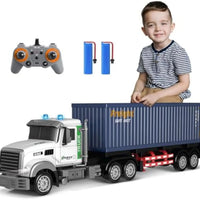 HKM-378003 Remote Control 1:12 Scale Semi Truck with Lights and Music - 9 Channels, Ready-to-Go