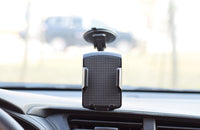HKM-378067 Universal Suction Cup Phone Holder with Extended Hose and Double Clamp for Vehicles